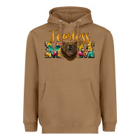 Toasted Coconut fearless mom bear Heavyweight Hoodie - BarkalooDesign
