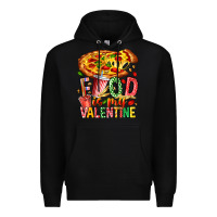 Black Food Is My Valentine Premium Hoodie - CowhideDigitalArt