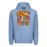 Colony Blue Food Is My Valentine Premium Hoodie - CowhideDigitalArt