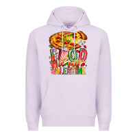 Lilac Food Is My Valentine Premium Hoodie - CowhideDigitalArt