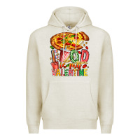 Oatmeal Heather Food Is My Valentine Premium Hoodie - CowhideDigitalArt