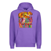 Purple Food Is My Valentine Premium Hoodie - CowhideDigitalArt