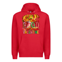 Red Food Is My Valentine Premium Hoodie - CowhideDigitalArt