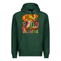 Sports Green Food Is My Valentine Premium Hoodie - CowhideDigitalArt