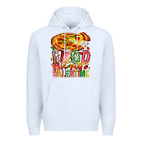 White Food Is My Valentine Premium Hoodie - CowhideDigitalArt