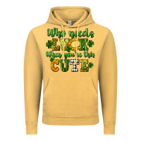Who Needs Luck When You're This Cute St. Patrick's Vintage Hoodie | Teevron