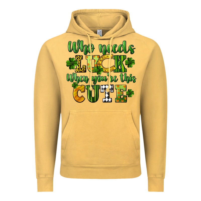 Who Needs Luck When You're This Cute St. Patrick's Vintage Hoodie by CowGirlArtShop | Teevron