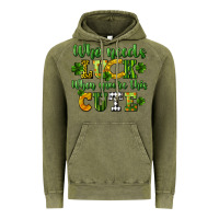 Vintage Olive Who needs luck when you're this cute St. Patrick's Vintage Hoodie - CowGirlArtShop