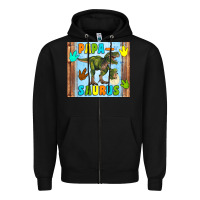 Black papa saurus Zipper Hoodie - Artiststas