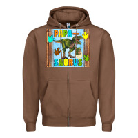 Chestnut papa saurus Zipper Hoodie - Artiststas
