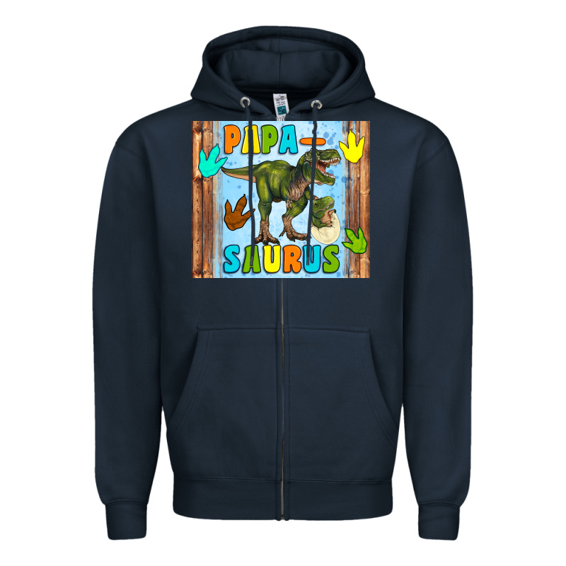 Papa Saurus Zipper Hoodie by Artiststas | Teevron