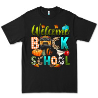 Black welcome back to school fall Premium Tee - texasbilliewilder