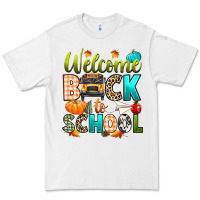 White welcome back to school fall Premium Tee - texasbilliewilder