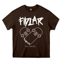 Chocolate Brown Fidlar no Waves fans , music Heavy Core Tee - longCreatives