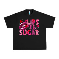 Black Lips like sugar Valentine's Day Urban Heavy Tee - HowdyJamesFarm