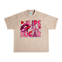 French Oak Lips like sugar Valentine's Day Urban Heavy Tee - HowdyJamesFarm