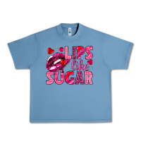 Pebble Blue Lips like sugar Valentine's Day Urban Heavy Tee - HowdyJamesFarm