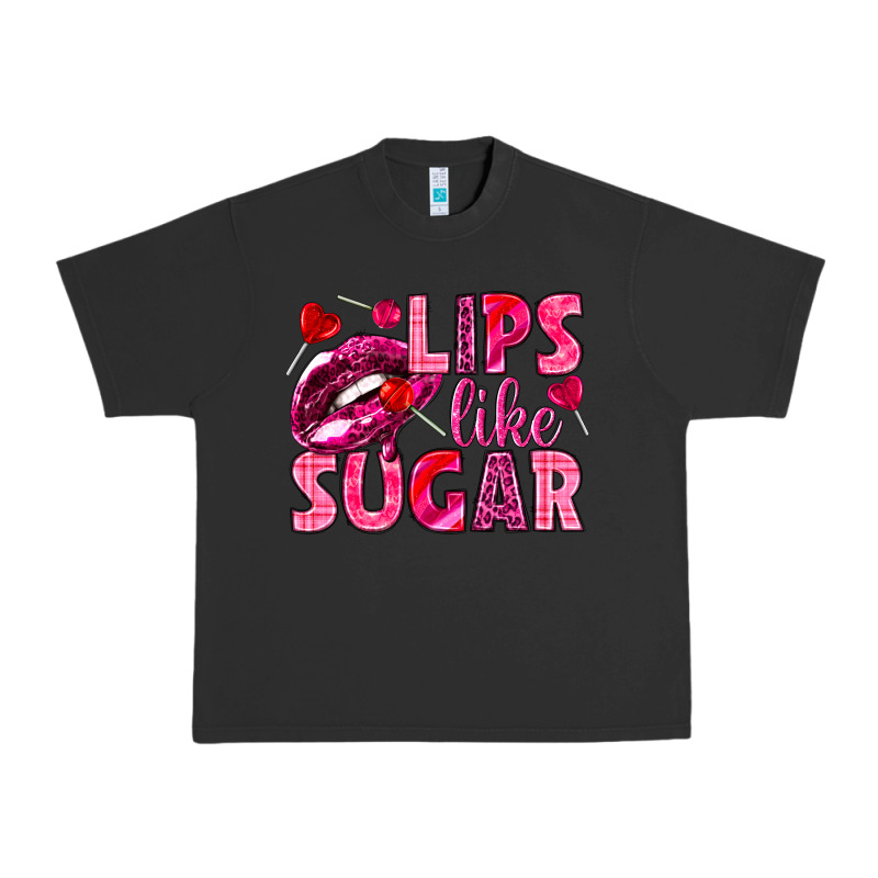 Lips Like Sugar Valentine's Day Urban Heavy Tee by HowdyJamesFarm | Teevron