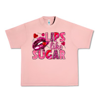 Salmon Lips like sugar Valentine's Day Urban Heavy Tee - HowdyJamesFarm
