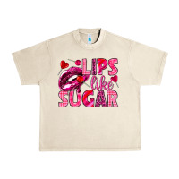 Sandshell Lips like sugar Valentine's Day Urban Heavy Tee - HowdyJamesFarm
