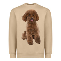 Poodles Dog Lllustrations Heavyweight Sweatshirt | Teevron