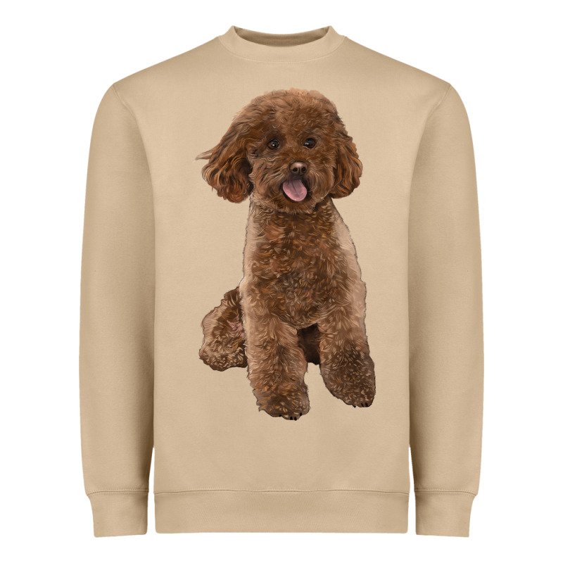 Poodles Dog Lllustrations Heavyweight Sweatshirt by LillyAllenDesigns | Teevron