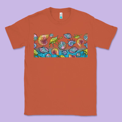 Sea Shells Classic Tee Designed By Tumblerdesignbyshophia
