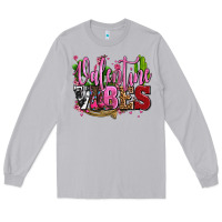 Moon Dust valentine vibes with cowgirl boots olivia Long Sleeve Tee - OliviaCreatesArt