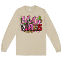 Mushroom valentine vibes with cowgirl boots olivia Long Sleeve Tee - OliviaCreatesArt