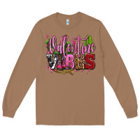 Toasted Coconut valentine vibes with cowgirl boots olivia Long Sleeve Tee - OliviaCreatesArt
