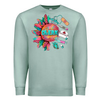 Seafoam western clerk medical instruments Premium Sweatshirt - BarkalooDesign