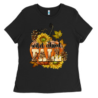 Black Wild About Fall Ladies Tee - texasbilliewilder