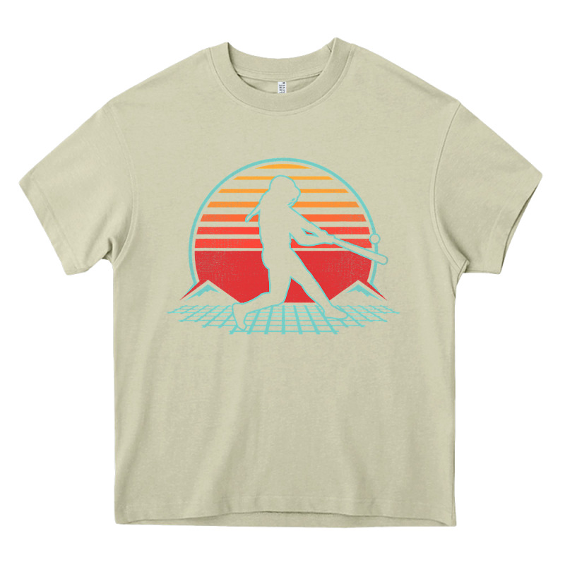 Softball Retro Vintage 80s Style Player Gift Heavy Core Tee by longCreatives | Teevron