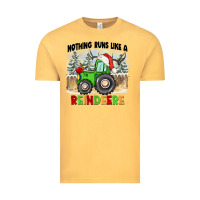 Vintage Mustard nothing runs like a reindeere Vintage Tee - CowGirlArtShop