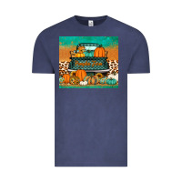 Vintage Denim pumpkin farm truck tumbler Vintage Tee - Jasminsmagicworld