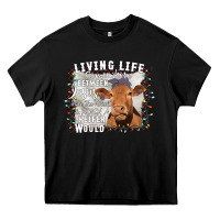 Black Between Jesus Take The Wheel I Wish A Heifer Would Heavy Core Tee - Bettercallsaul