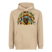 Mushroom bear rainbow Heavyweight Hoodie - BarkalooDesign