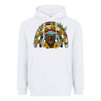 White bear rainbow Heavyweight Hoodie - BarkalooDesign