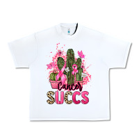 White Cancer succs Cancer Awareness Urban Heavy Tee - HowdyJamesFarm