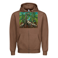 Chestnut brachiosaurus Zipper Hoodie - Artiststas