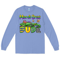 Colony Blue mardi gras dude alligator olivia Long Sleeve Tee - OliviaCreatesArt