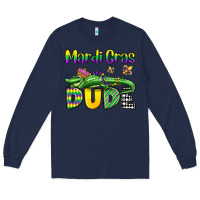 Navy mardi gras dude alligator olivia Long Sleeve Tee - OliviaCreatesArt