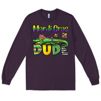 Plum mardi gras dude alligator olivia Long Sleeve Tee - OliviaCreatesArt