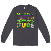 Smoke mardi gras dude alligator olivia Long Sleeve Tee - OliviaCreatesArt
