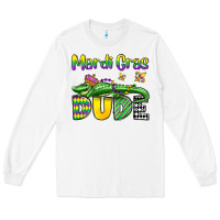 White mardi gras dude alligator olivia Long Sleeve Tee - OliviaCreatesArt
