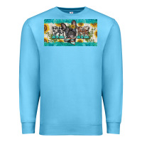 Ocean Blue french bulldog mom license plate template Premium Sweatshirt - BarkalooDesign