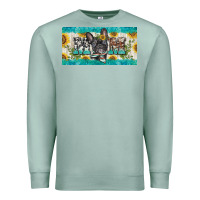 Seafoam french bulldog mom license plate template Premium Sweatshirt - BarkalooDesign