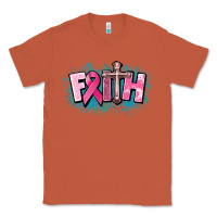 Copper Cancer Faith Cross Classic Tee - HowdyJamesFarm