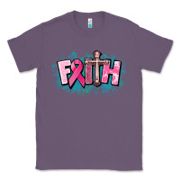 Lavender Cancer Faith Cross Classic Tee - HowdyJamesFarm