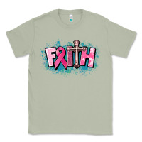 Matcha Cancer Faith Cross Classic Tee - HowdyJamesFarm